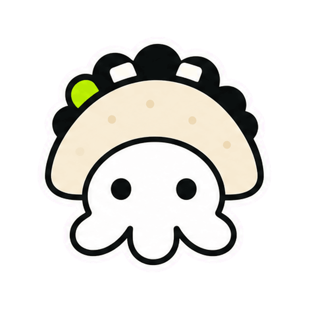 Blob Mascot - thinking